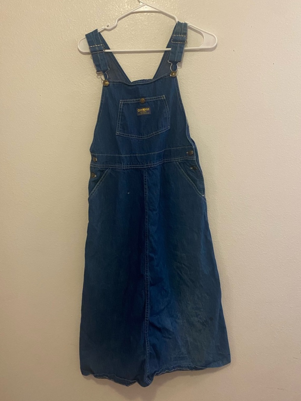 OshKosh B'gosh Women’s blue Denim midi overall dress